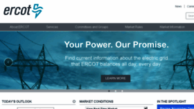 What Ercot.com website looked like in 2016 (7 years ago)