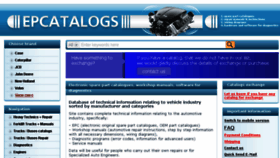 What Epcatalogs.com website looked like in 2016 (7 years ago)