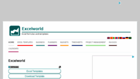 What Excelworld.net website looked like in 2016 (7 years ago)