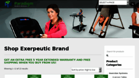 What Exerpeuticfitness.com website looked like in 2016 (7 years ago)