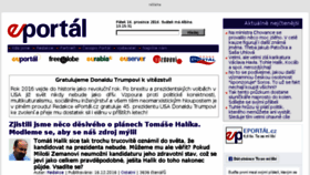 What Eportal.cz website looked like in 2016 (7 years ago)