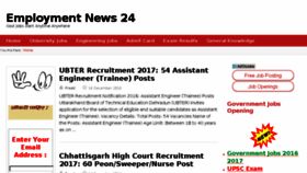What Employmentnews24.com website looked like in 2016 (7 years ago)