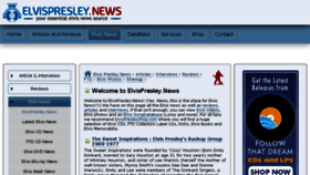 What Elvispresley.news website looked like in 2016 (7 years ago)