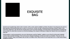 What Exquisitebag.com website looked like in 2016 (7 years ago)