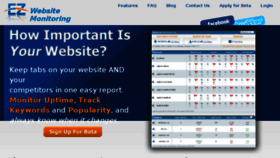 What Ezwebsitemonitoring.com website looked like in 2016 (7 years ago)