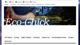 What Eco-chick.com website looked like in 2016 (7 years ago)