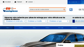 What Euautopieces.fr website looked like in 2016 (7 years ago)