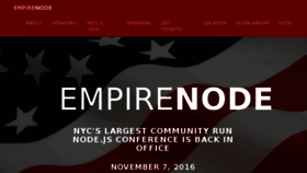 What Empirenode.org website looked like in 2016 (9 years ago)