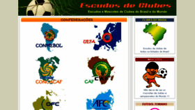 What Escudosdeclubes.com.br website looked like in 2016 (7 years ago)