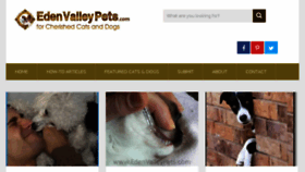 What Edenvalleypets.com website looked like in 2016 (7 years ago)
