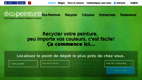 What Ecopeinture.ca website looked like in 2016 (7 years ago)