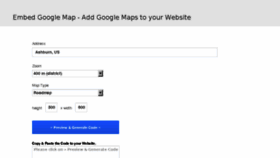 What Embed-google-map.com website looked like in 2016 (7 years ago)