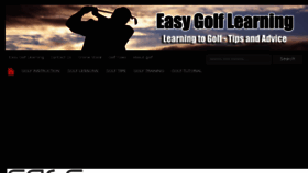 What Easygolflearning.com website looked like in 2016 (7 years ago)