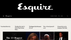What Esquire.co.uk website looked like in 2016 (7 years ago)