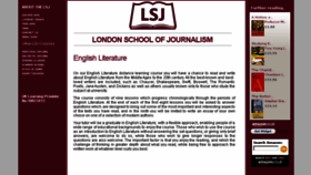 What English-literature.org website looked like in 2016 (7 years ago)