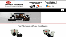 What Evisionindia.com website looked like in 2016 (7 years ago)
