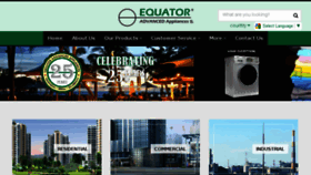 What Equatorappliances.com website looked like in 2016 (7 years ago)