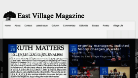 What Eastvillagemagazine.org website looked like in 2016 (7 years ago)