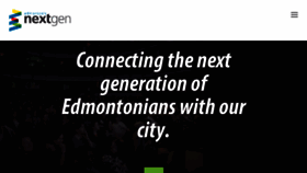 What Edmontonnextgen.ca website looked like in 2016 (7 years ago)