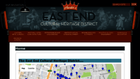 What Eastendculturaldistrict.org website looked like in 2016 (7 years ago)