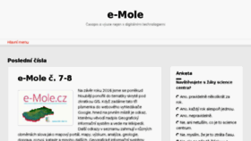 What E-mole.cz website looked like in 2016 (7 years ago)