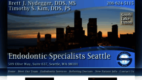What Endospecialistseattle.com website looked like in 2016 (7 years ago)