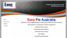 What Euroflo.com.au website looked like in 2016 (7 years ago)