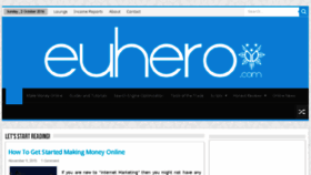 What Euhero.com website looked like in 2017 (7 years ago)