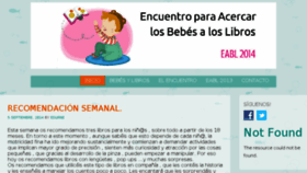 What Encuentrobebesylibros.org website looked like in 2017 (7 years ago)
