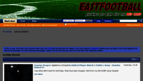 What Eastfootball.co.uk website looked like in 2017 (7 years ago)