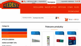 What E-medest.pl website looked like in 2017 (7 years ago)