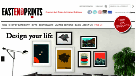 What Eastendprints.com website looked like in 2017 (7 years ago)