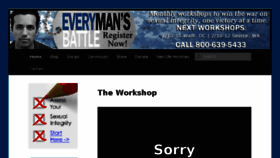 What Everymansbattle.com website looked like in 2017 (7 years ago)