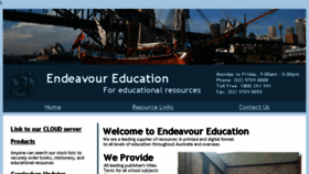 What Endeavoureducation.com.au website looked like in 2017 (7 years ago)
