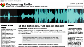 What Engineeringradio.us website looked like in 2017 (7 years ago)