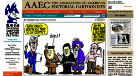 What Editorialcartoonists.com website looked like in 2017 (7 years ago)