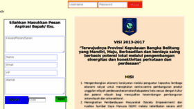 What Eplanning.babelprov.go.id website looked like in 2017 (7 years ago)