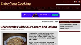 What Enjoyyourcooking.com website looked like in 2017 (7 years ago)