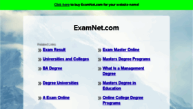 What Examnet.com website looked like in 2017 (7 years ago)