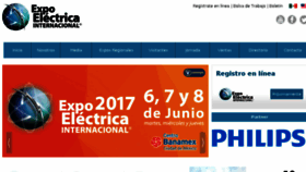 What Expoelectrica.com.mx website looked like in 2017 (7 years ago)