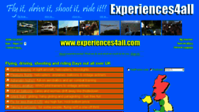 What Experiences4all.com website looked like in 2017 (7 years ago)