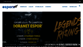 What E-sporx.com website looked like in 2017 (7 years ago)