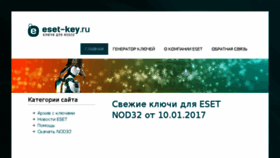 What Eset-key.ru website looked like in 2017 (7 years ago)
