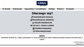 What Edukey.pl website looked like in 2017 (7 years ago)