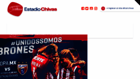 What Estadiochivas.mx website looked like in 2017 (7 years ago)