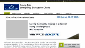 What Evacutrac.com website looked like in 2017 (7 years ago)