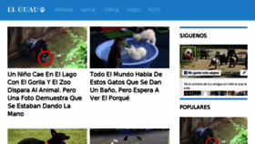 What Elguau.com website looked like in 2017 (7 years ago)