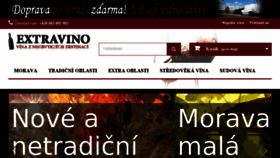 What Extravino.cz website looked like in 2017 (8 years ago)