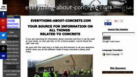 What Everything-about-concrete.com website looked like in 2017 (7 years ago)