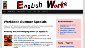 What Englishworks.com.au website looked like in 2017 (7 years ago)